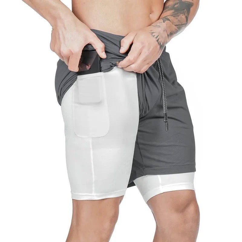 2 in 1 men's sport short